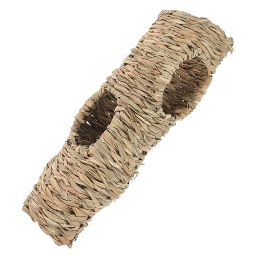 ifundom Kleintier Spieltunnel aus Stroh Hamster Versteck für Chinchillas Rennmäuse und Meerschweinchen und Geruchshemmend und Trainieren ifundom Kleintier Spieltunnel aus Stroh Hamster Versteck für Chinchillas Rennmäuse und Meerschweinchen und Geruchshemmend und Trainieren von ifundom