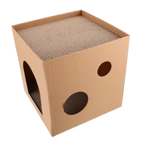 ifundom Kratznest für Katzen Recycelbares Wellpappe Kratzbrett Design Langlebig und Sicher Kratzen und Ausruhen und Katzenliebhaber ifundom Kratznest für Katzen Recycelbares Wellpappe Kratzbrett Design Langlebig und Sicher Kratzen und Ausruhen und Katzenliebhaber von ifundom