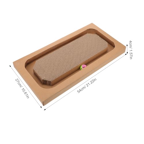 ifundom Kratzpappe Katzen Kratzbrett Wiederverwendbar Kratzunterlage Dickes Katzenkratzspielzeug Indoor Katzenmöbel Schutz Möbelkratzer Haushaltskitten Scratcher von ifundom