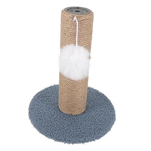 ifundom Kratzpfosten für Katzen mit Langlebigem Stabiles Katzenkratzmöbel mit Spielball Verschleißfestes Kätzchen Kratzbrett für Täglichen Gebrauch Platzsparend und Sicher für Hauskatzen von ifundom