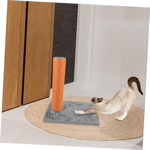 ifundom Kratzsäule aus Holz und Robustem Hanfseil Langlebiger Katzenkratzbaum für Kätzchen Pflegt Krallen und Schützt Möbel Wiederverwendbarer Kratzpfosten für Täglichen Gebrauch von ifundom