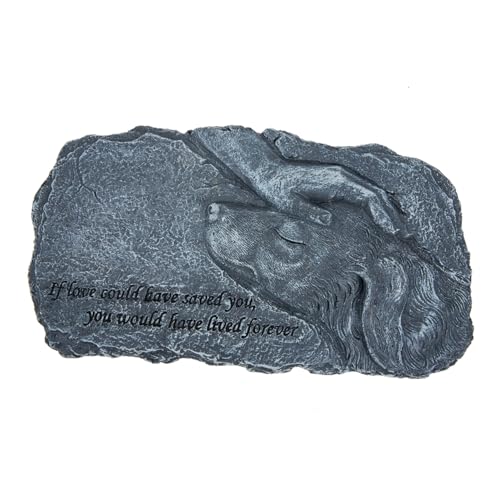 ifundom Kreative Harz Gedenkfigur für Haustiere und Korrosionsbeständig als Hundegrabmarker oder Erinnerungsstatue für Garten von ifundom