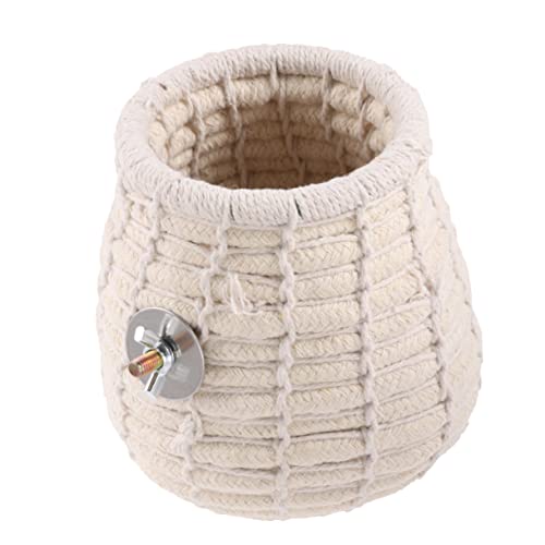 ifundom Kreatives Handgewebtes für Papageien Warmes Winterschlafbett für Kleine und Nager und Tragbar Schaukelspielzeug im Käfig ifundom Kreatives Handgewebtes für Papageien Warmes Winterschlafbett für Kleine und Nager und Tragbar Schaukelspielzeug im Käfig von ifundom