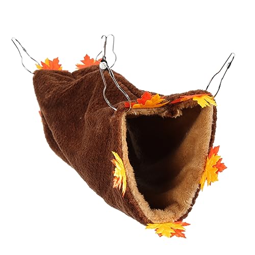 ifundom Kuscheltunnel für Kleine Haustiere Bequeme Hängematte für Hamster Meerschweinchen und Ratten Plüschmaterial Ausruhen und Sicheres von ifundom
