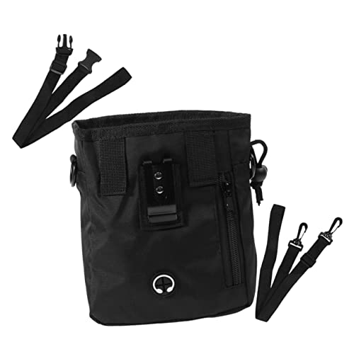 ifundom Leckerli-Tasche Für Haustiere Tasche Für Hundeleckereien Welpen Behandelt Das Training Groß Trainingsbeutel Für Welpen Fanny Leckerli-Taschen Für Haustiere Snack Nylon Schwarz von ifundom