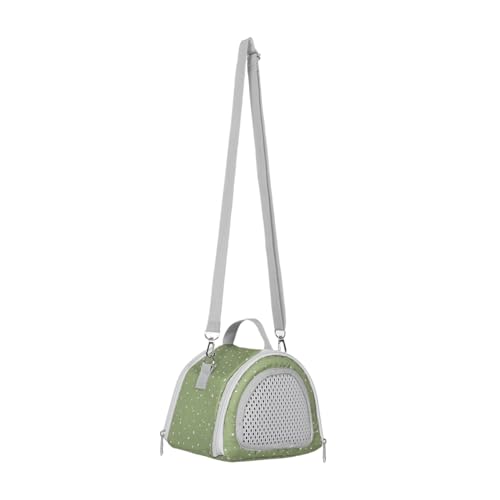 ifundom Little Pet Cross-Pack Tragbarer Hamsterhalter Träger Für Hamster Haustierbedarf Hamster -trägertasche Hamster-tüte Zum Mitnehmen Tasche Für Hamster Haustüte Polyester Olive Green von ifundom