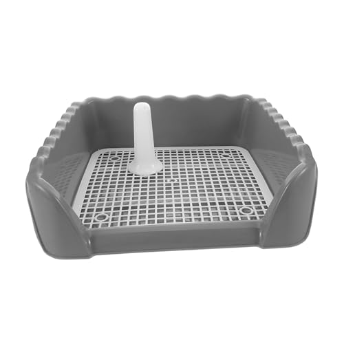 ifundom Mittleres Hundetoilette Trainings Tablett mit Induktionssäule Seitiger Schutzwand Mesh Gitter für Innenräume und Balkon Hygienisches Welpentoilette für Drinnen Einfach zu Reinigen ifundom Mittleres Hundetoilette Trainings Tablett mit Induktionssäule Seitiger Schutzwand Mesh Gitter für Innenräume und Balkon Hygienisches Welpentoilette für Drinnen Einfach zu Reinigen von ifundom