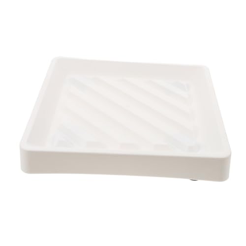 ifundom Mobiles Pflanzgefäß schwer Pflanze Dolly Quadratische Pflanzgefäßpalette mit Rädern pflanzentopf untersetzer Rollender Blumentopfständer Pflanzrollen Rollrolle für Pflanzen pp Weiß von ifundom