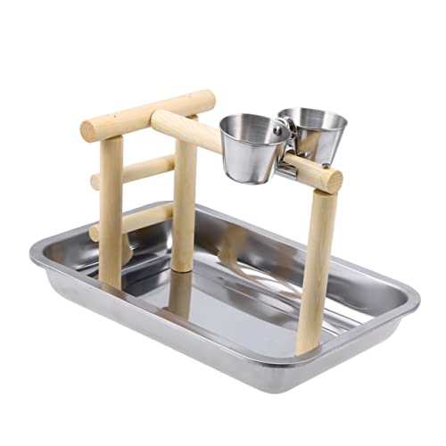 ifundom Natürliche Holz Standplattform für Papageien mit Kletterspielzeug Ökofreundlich Fördert Balance und Koordination Geeignet für Wellensittiche Nymphensittiche und Kleine Vögel ifundom Natürliche Holz Standplattform für Papageien mit Kletterspielzeug Ökofreundlich Fördert Balance und Koordination Geeignet für Wellensittiche Nymphensittiche und Kleine Vögel von ifundom