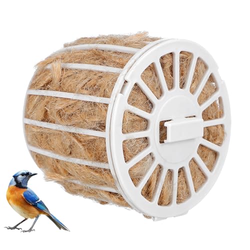 ifundom Natürliches Vogelnestmaterial aus Baumwolle und Jute Weiche Nistunterlage für Vögel als Nestzubehör für Garten Vogelkäfig und Wellensittiche Sichere Wärme und Schutz im Winter von ifundom