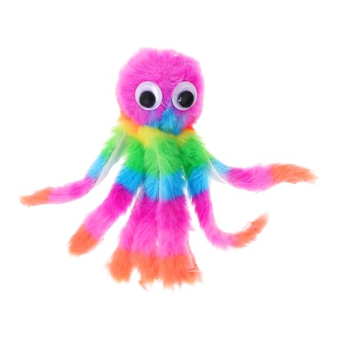 ifundom Oktopus -katzenspielzeug Interaktives Katzenspielzeug Katzenkickspielzeug Kleine Tintenfischpuppe Stofftier Oktopus Katzenspielzeug -oktopus Katzenjagdspielzeug Plüsch von ifundom