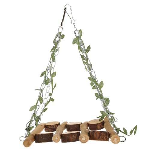 ifundom Papagei Kletterspielzeug Sittiche Vogelbarsch Käfig Papagei Barsch Papageienspielständer Brücke Vogel hängende Schaukeln Klettern auf der Papageienschaukel Papageiung Swing hölzern ifundom Papagei Kletterspielzeug Sittiche Vogelbarsch Käfig Papagei Barsch Papageienspielständer Brücke Vogel hängende Schaukeln Klettern auf der Papageienschaukel Papageiung Swing hölzern von ifundom