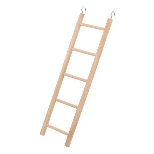 ifundom Papageien Holzleiter Kletterleiter für Nager Sicheres Holzmaterial für Papageien Wellensittiche Hamster und Andere Kleintiere von ifundom