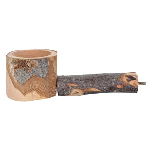 ifundom Papageien Stand Rack aus Holz mit Futter Schale Kreativer Vogelspielplatz für Kleine Mittelgroße Vögel für Fütterung Training Natürliche Holzstruktur ifundom Papageien Stand Rack aus Holz mit Futter Schale Kreativer Vogelspielplatz für Kleine Mittelgroße Vögel für Fütterung Training Natürliche Holzstruktur von ifundom