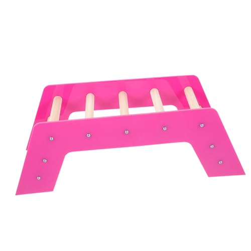 ifundom Papageien -foliespielzeug Papageienleiter Sitzstange Für Vögel Vogelspielzeug Papageienspielzeug Klettern Vogelleitern Kleine Tierleiter Papagei Mittlere Vögel Violett Acryl von ifundom