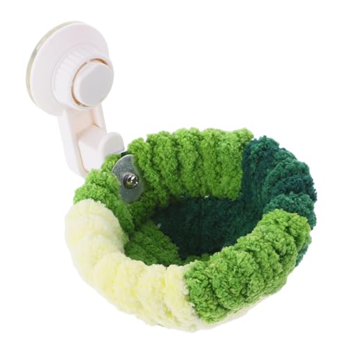 ifundom Tragbares Vogelnest Mit Saugnapf Für Autofenster Warme Vogelschlafhütte Aus Plüsch Für Sittiche Für Reisen Und Käfig von ifundom