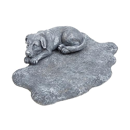 ifundom Pet Memorial Stone Kreativer Hund Grabmarker aus Resin Wasserdichtes Gedenkstück für Verstorbene Tiere für Garten und Grabstätte Personalisierbar für Hundeliebhaber von ifundom