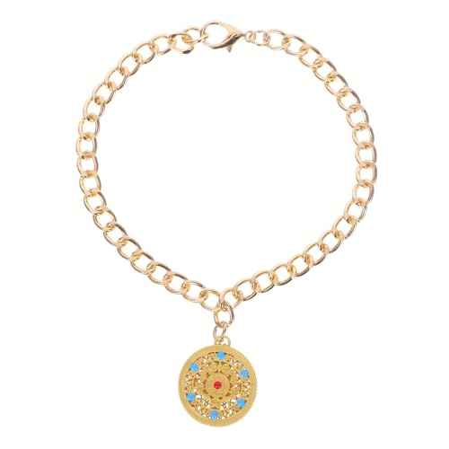 ifundom Pet Metall Lock -anhänger Frühlingsfest -haustierkette Pendellanz Halskette Im Vintage-Stil Langlebigkeitsschloss -charmeschmuck Haustierzubehör Haustier-halskettenanhänger Golden von ifundom