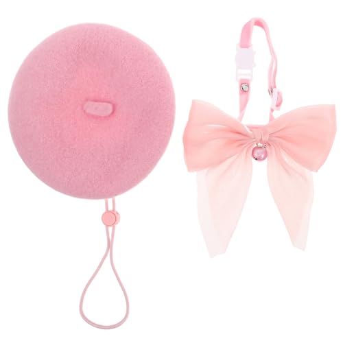 ifundom Pet-Set mit Verstellbarem Katzen Hundehalsband Französische Baskenmütze und Schleifenkragen mit Glocke Komfortables Zubehör für Alltag und Festliche Anlässe ifundom Pet-Set mit Verstellbarem Katzen Hundehalsband Französische Baskenmütze und Schleifenkragen mit Glocke Komfortables Zubehör für Alltag und Festliche Anlässe von ifundom