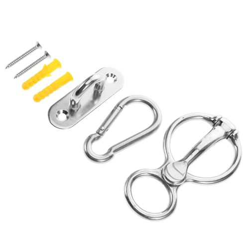 ifundom Pferdemontageblock Anbinderinge Für Pferdeanhänger Zubehör Für Pferdeanhänger Pferdesattelzubehör Krippenhalsband Für Pferde Teile Für Pferdeanhänger Rostfreier Stahl Silver von ifundom