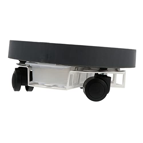 ifundom Pflanzgefäß auf Rädern Steht schwer Gartenwagen Topfschalen Zimmerpflanzenständer für Pflanzenroller Blumenroller schubkarre Tablett mit Rädern Topfständerpflanzen Innenräume Grey von ifundom