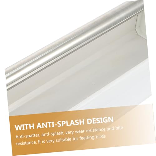 ifundom Pigeon Futtertrog Kunststoff Verschleißresistent Spritzschutz Sauberer Futterspender für Tauben Kanarienvögel Wellensittiche Langlebiger Vogelfutterbehälter ifundom Pigeon Futtertrog Kunststoff Verschleißresistent Spritzschutz Sauberer Futterspender für Tauben Kanarienvögel Wellensittiche Langlebiger Vogelfutterbehälter von ifundom