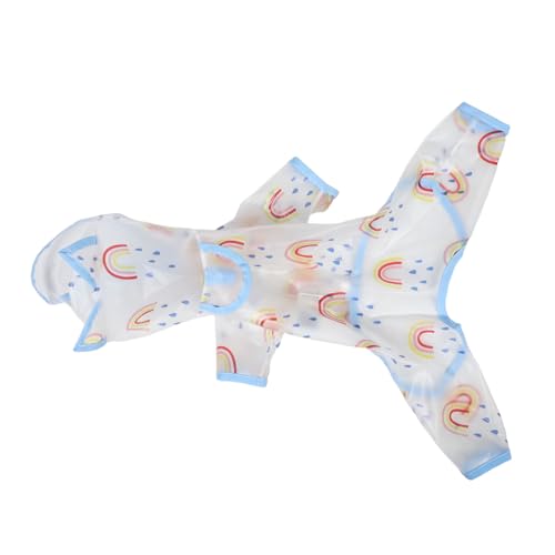 ifundom Regenmantel für Haustiere mittlerer Hund Regenmantel transparente Hunde Regenmäntel transparenter für Hunde Mittelhund Regenjacke Regenponcho für PVC von ifundom