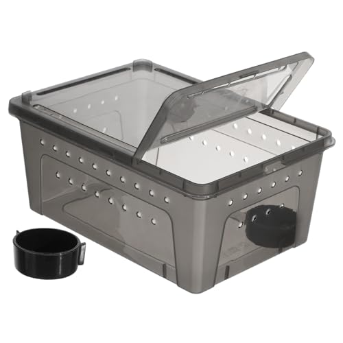 ifundom Reptilbox mit Fütterungskasten Kunststoff Terrarium für Kleine Krabbelinsekte Sicher und zu Montieren Teiliges für Reptilien ifundom Reptilbox mit Fütterungskasten Kunststoff Terrarium für Kleine Krabbelinsekte Sicher und zu Montieren Teiliges für Reptilien von ifundom