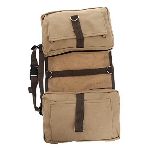 ifundom Rucksack Satteltasche für Mittelgroße und Große Tragbar Khaki mit Verstellbaren Bauchgurten für Camping und Reisen ifundom Rucksack Satteltasche für Mittelgroße und Große Tragbar Khaki mit Verstellbaren Bauchgurten für Camping und Reisen von ifundom