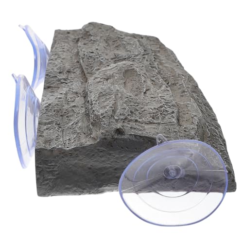ifundom Schildkröten Sonnenplatz mit Starkem Saugnapf Einstellbare Bade Kletterplattform für Terrarien rutschfeste Oberfläche Natürlich Strukturierte Turtle Ramp für Wasserschildkröten von ifundom