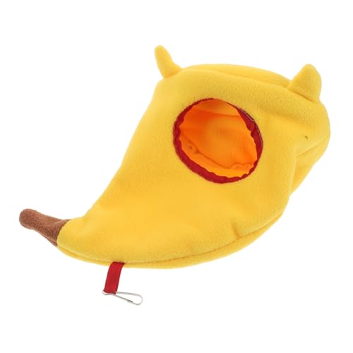 ifundom Schlafsack Vogelnest Frettchen-hängematte Für Käfig Unterschlupf Für Hamster Kauen Molar Sticks Frettchenzubehör Hamsterschlafbetten Kleinstierträger Dickes Vlies Yellow von ifundom