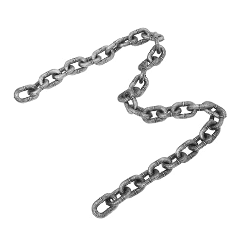 ifundom Simulierte Eisenkette Dekoration Halloween Ketten Gefälschte Kette Leine Hundekette Halskette Ketten Für Hunde Kette Für Hund Halloween Kette Halloween Simulation Kette PVC von ifundom
