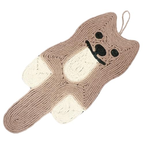 ifundom Sisal Kratzkissen Katzenförmiges Pad mit Lanyard Mehrzweck Möbel Schutz Kratzbrett für Katzen für Wandmontage ifundom Sisal Kratzkissen Katzenförmiges Pad mit Lanyard Mehrzweck Möbel Schutz Kratzbrett für Katzen für Wandmontage von ifundom