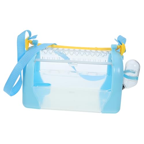 ifundom Tragbarer Transparenter Hamsterkäfig für Kleine Atmungsaktives Design Hamsterträger mit Bunten Sicherer Kleintiertransport für Hamster von ifundom