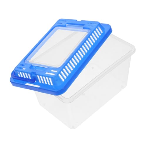 ifundom Transportbox Für Schildkröten Und Reptilien Mit Deckel Transparente Kunststoff-Aquarium Für Goldfische Und Haustiere Tragbares Sicheres Und Langlebiges Behältnis von ifundom