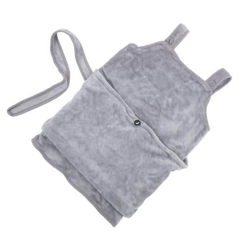 ifundom Tragetasche Für Katzenschürze Träger Körperpflege Welpenschlafsack Outdoor-Tasche Für Haustiere Weiche Katzentaschen Haustiere, Die Schürzen Tragen Hund Hält Schürze Flanell Grey von ifundom