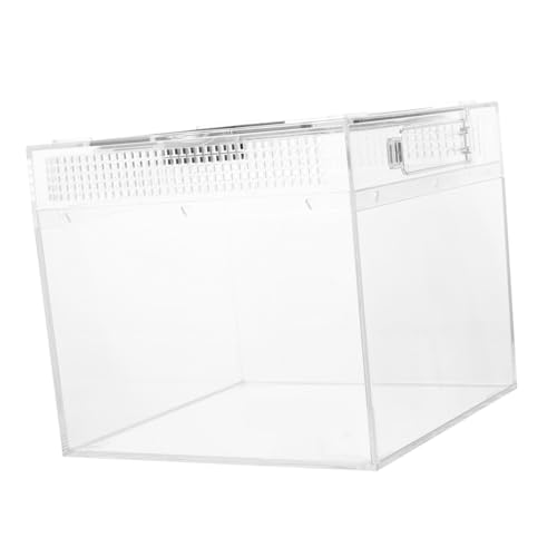ifundom Transparente Reptilien Zuchtbox mit Schiebemagnetverschluss Futterbehälter für Vogelspinnen Terrarium Lebensraumbox Robust Verschleißfest Leicht zu Reinigen und Beobachten ifundom Transparente Reptilien Zuchtbox mit Schiebemagnetverschluss Futterbehälter für Vogelspinnen Terrarium Lebensraumbox Robust Verschleißfest Leicht zu Reinigen und Beobachten von ifundom
