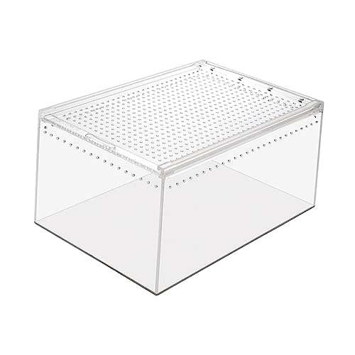 ifundom Transparente Reptilienbox Multifunktionale Zucht und Transportlösung für Schlangen Frösche Spinnen und Kleine Atmungsaktiv ifundom Transparente Reptilienbox Multifunktionale Zucht und Transportlösung für Schlangen Frösche Spinnen und Kleine Atmungsaktiv von ifundom
