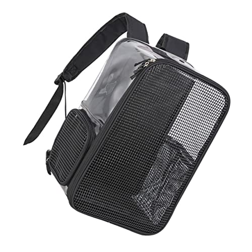 ifundom Transparenter Haustier Rucksack für Katzen und Kleine Atmungsaktiver Tragebeutel mit Großem Volumen Langlebig und Pflegeleicht für Reisen und Ausflüge von ifundom