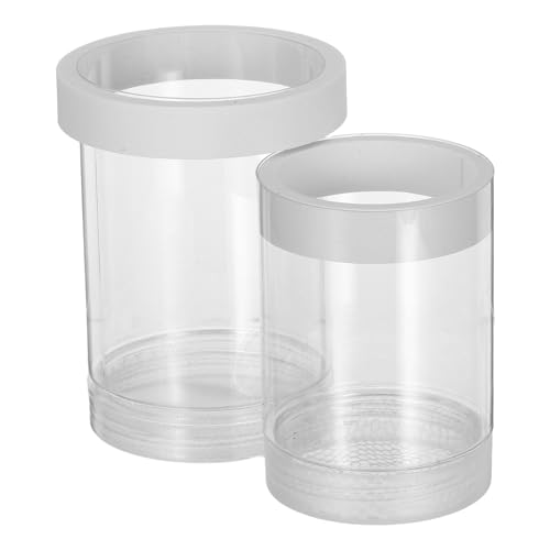 ifundom Transparentes Floating Inkubator Set mit Trennwand für Guppy und Kleine Fische Ausbrüten von Fischlaich Aquarien von ifundom