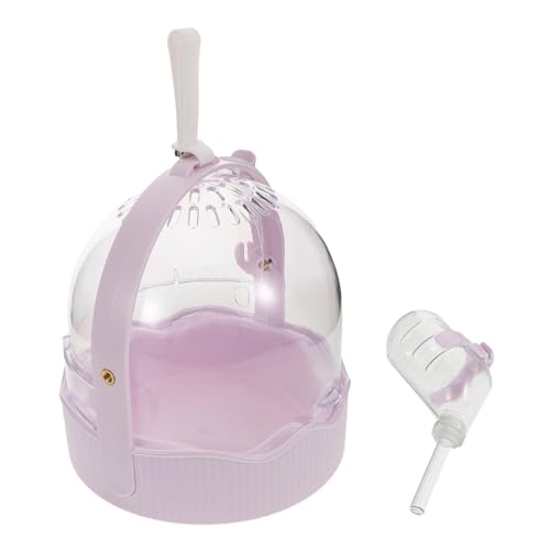 ifundom Transportkäfig für Kleintiere Tragbare Hamster Tragebox mit Wasserflasche für Reisen und Outdoor Aktivitäten Geeignet für Hamster Igel und Andere Kleintiere von ifundom