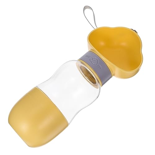 ifundom Trinkflasche für Futterbehälter Welpenflasche Klarer Wasserspender für Unterwegs für Reisen und Outdoor Aktivitäten Bedienen von ifundom