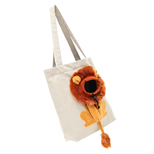 ifundom Umhängetasche Katzentragetasche Multifunktionale Katzentasche Tragetuch Für Katzen Schultertasche Haustiertragerucksack Entzückende Katzentasche Klein Groß Kätzchenträger Segeltuch von ifundom