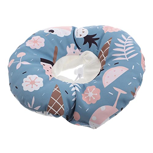 ifundom Verstellbares Katzen Erholungshalsband mit Hübschem Eiscreme Design Wasserdichtes und Leichtes Schutzkragen Accessoire für Katzen Operationen von ifundom