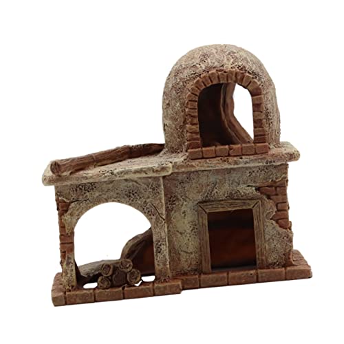 ifundom Vintage Tank Dekoration Resin Versteckhaus für Aquarien Reptilien Lifelike Aquarium Adornment für Vitalität und Schönheit im Fischbecken ifundom Vintage Tank Dekoration Resin Versteckhaus für Aquarien Reptilien Lifelike Aquarium Adornment für Vitalität und Schönheit im Fischbecken von ifundom