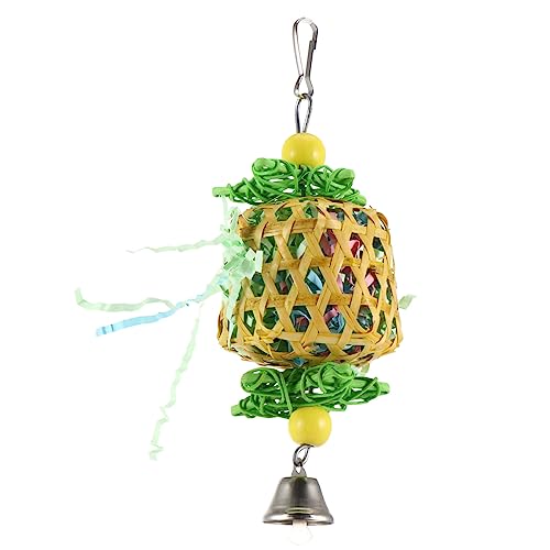 ifundom Papageien-schaukelspielzeug Vogelkäfig-Spielzeug Hängen Glocke Vogel-kauschnur Hängematte Für Nymphensittiche Sittiche Und Andere Kleine Vögel von ifundom