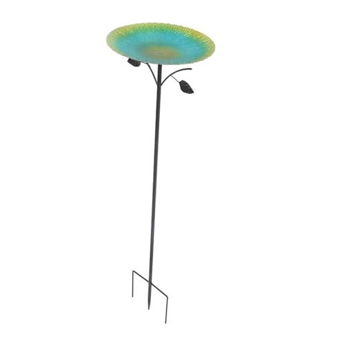 ifundom Vogelbad mit Metallpfahl für Garten Einfache Installation Flaches Wasserdesign für Kleine Vögel Vogelfutterspender und Terrassendekoration Pflegeleicht ifundom Vogelbad mit Metallpfahl für Garten Einfache Installation Flaches Wasserdesign für Kleine Vögel Vogelfutterspender und Terrassendekoration Pflegeleicht von ifundom