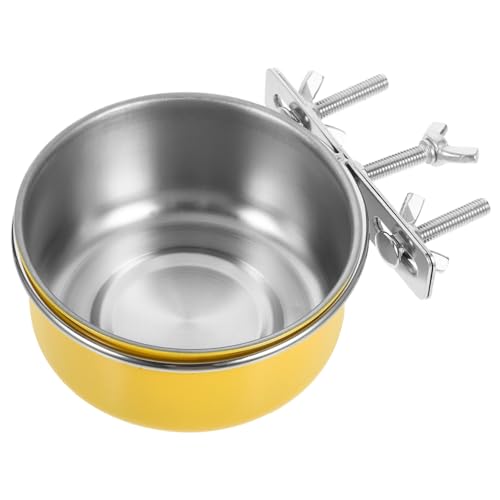 ifundom Vogelfutter und Wassernapf für Käfige für Papageien und Wellensittiche Langlebig und Einfache Installation Hygienisches Futterzubehör von ifundom