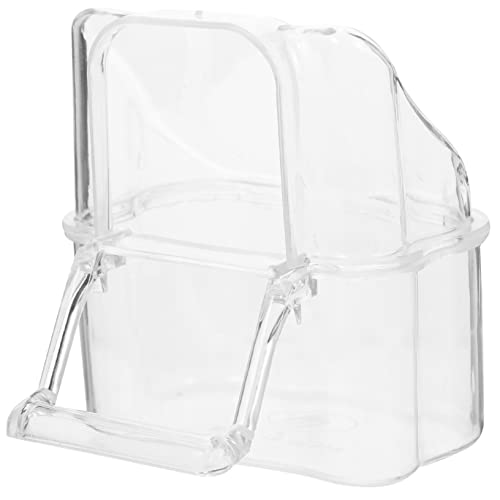 ifundom Außen Futterbox Für Vögel Transparente Vogelfutterstation Für Käfige Futterspender Wasserspender Für Papageien Nymphensittiche Und Andere Kleinvögel Einfache Installation von ifundom