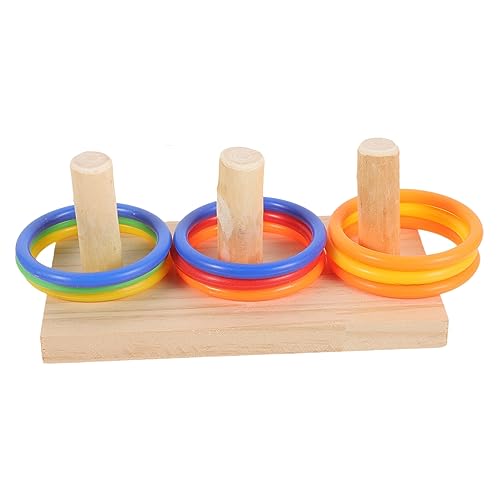 ifundom Vogelspielzeug Bunte Ringe Papageien Trainingsspielzeug Intelligenzspielzeug Kauspielzeug für Wellensittiche Nymphensittiche Cockatiels und Kleine Vögel Zufällige Zufällige Farbe von ifundom